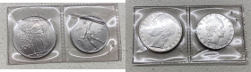 Repubblica Italiana - Monetazione in Lire (1946-2001) Lotto n.2 monete serie 1962 composta da 50 Lire "Vulcano" (BB+) - 100 Lire "Minerva" (BB+) - 
...
