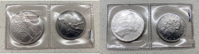 Repubblica Italiana - Monetazione in Lire (1946-2001) Lotto n.2 monete serie 1963 composta da 50 Lire "Vulcano" (qSPL) - 100 Lire "Minerva" (qSPL) - ...