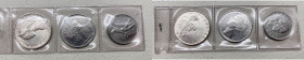 Repubblica Italiana - Monetazione in Lire (1946-2001) Lotto n.3 monete serie 1964 composta da 50 Lire "Vulcano" (BB) - 100 Lire "Minerva" (BB) - 500 L...