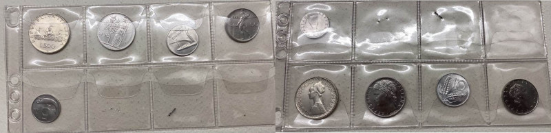 Repubblica Italiana - Monetazione in Lire (1946-2001) Lotto n.5 monete serie 196...