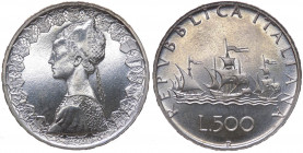 Monetazione in Lire (1946-2001) 500 Lire "Caravelle" 1985 - Gig.24 - Ag - 

qFDC

 Worldwide shipping