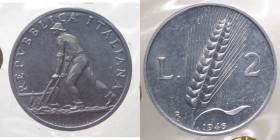 Monetazione in Lire (1946-2001) 2 Lire "Spiga" 1946 - Mont.3 - Rara - Periziata Gaudenzi FDC/qFDC - 

FDC/qFDC

 Shipping only in Italy