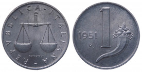 Monetazione in Lire (1946-2001) 1 Lira "Cornucopia" 1951 - 

FDC

 Worldwide shipping