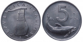 Monetazione in Lire (1946-2001) 5 Lire "Delfino" 1952 - 

FDC

 Worldwide shipping
