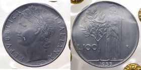 Monetazione in Lire (1946-2001) 100 Lire "Minerva" 1955 - Mont.5 - Rara - Periziata Gaudenzi FDC - 

FDC

 Worldwide shipping