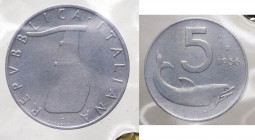 Monetazione in Lire (1946-2001) 5 Lire "Delfino" 1956 - Gig.287 - Rara - Sigillo Artemide Asta BB+ - 

BB+

 Worldwide shipping