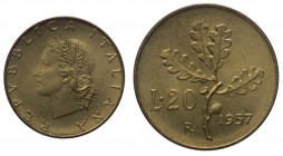 Monetazione in Lire (1946-2001) 20 Lire "Ramo di Quercia" 1957 - 

FDC

 Worldwide shipping