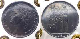 Monetazione in Lire (1946-2001) 100 Lire "Minerva" 1961 - Rara - Mont.14 - Periziata Gaudenzi FDC - D/ consueti graffi di conio - 

FDC

 Worldwid...