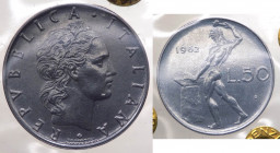 Monetazione in Lire (1946-2001) 50 Lire "Vulcano" 1962 - NC - Gig.151 - Periziata Gaudenzi FDC - 

FDC

 Worldwide shipping