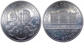 Austria - Repubblica d'Austria (dal 1955) monetazione in Euro (dal 2002) 1,50 Euro (1 Oncia) 2014 commemorativa del 25°annversario della fondazione de...