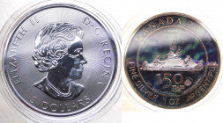Canada - Elisabetta II (dal 1952) 5 Dollari (1 Oncia) 2017 "Aurora Boreale" - Ag - Proof - In capsula - gr.31,1

FS

 Worldwide shipping