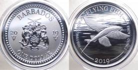Caraibi - Barbados - Elisabetta II (dal 1952) 1 Dollaro (1 Oncia) 2019 "Flying Fish" - Ag - Proof - In capsula - gr.31,1

FS

 Worldwide shipping