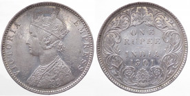 Colonie Inglesi - India Britannica - Vittoria (1837-1901) One Rupee 1901 - KM 492 - Ag - 

SPL+

 Shipping only in Italy