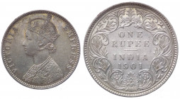 Colonie Inglesi - India Britannica - Vittoria (1837-1901) One Rupee 1901 - KM 492 - Ag - 

BB/SPL

 Shipping only in Italy