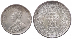 Colonie Inglesi - India Britannica - Giorgio V (1910-1936) One Rupee 1918 - KM 524 - Ag - 

SPL+

 Shipping only in Italy
