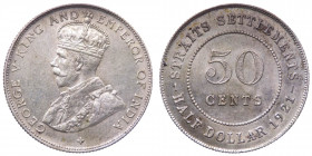 Colonie Inglesi - India Britannica - Giorgio V (1911-1936) 50 Cents 1921 - KM 35 - Ag - 

FDC

 Shipping only in Italy