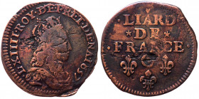 Francia - Liard de France 1657 "C" - Cu - gr.2,72

qBB

 Shipping only in Italy