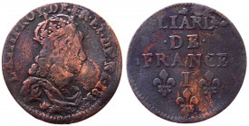 Francia - Liard de France 1657 "I" - Cu - gr.3,90

qBB

 Shipping only in Italy