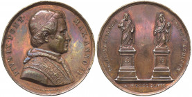 Pio IX (1846-1878) Medaglia Anno II con le statue dei SS. Pietro e Paolo - Bartolotti E 847 - NC (NON COMUNE) - AE - colpetti sul bordo - gr. 34,61 - ...
