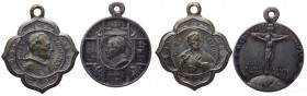 Lotto n.2 medagliette con diverse raffigurazioni, Pio XI e Pio XII - Ag - con appiccagnolo - 

n.a.

 Worldwide shipping