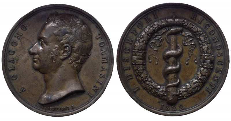 Medaglia - Giacomo Tommasini (1768-1846) Medaglia 1822 - Opus Manfredini - Ae - ...