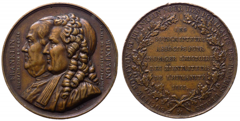 Francia - Medaglia - Les Souscripteurs Associes pour propager l'histoire des bie...