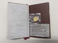 Folder contenente riproduzione in Au del Ducato con Santa Giustina - Coniazione contemporanea di Intercoins Milano per conto della Cassa di Risparmio ...