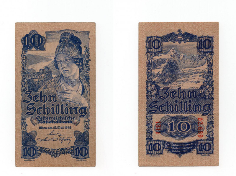 Austria - Banca Nazionale Austriaca - 10 Schilling 29.05.1945 - Serie 02.689 n°1...