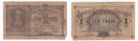 Belgio - Società Generale del Belgio 1 Franco 11.09.1916 - N° 371934 - 

n.a.

 Shipping only in Italy