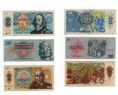 Cecoslovacchia - Lotto n.3 Banconote - Cecoslovacchia - 20 Korun 1986 - 20 Korun 1970 - 20 Korun 1988 - 

n.a.

 Worldwide shipping