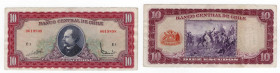 Cile - Banca Centrale del Cile - 10 Escudos 1964 - Serie E1 n°0619898 - Pick#139a - 

n.a.

 Worldwide shipping