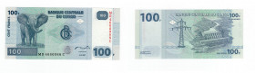 Congo - Banca Centrale del Congo 100 Franchi 2007 - Serie MD4660988C - Pick#98 - 

n.a.

 Worldwide shipping