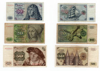 Germania - Lotto n.3 Banconote - Germania - 10 Mark 1970 - 20 Marchi 1960 - 50 Mark 1960 - 

n.a.

 Worldwide shipping