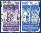 ITALIA REPUBBLICA - 1950 Radiodiffusione - (623/24) - 

(US)

 Shipping only in Italy
