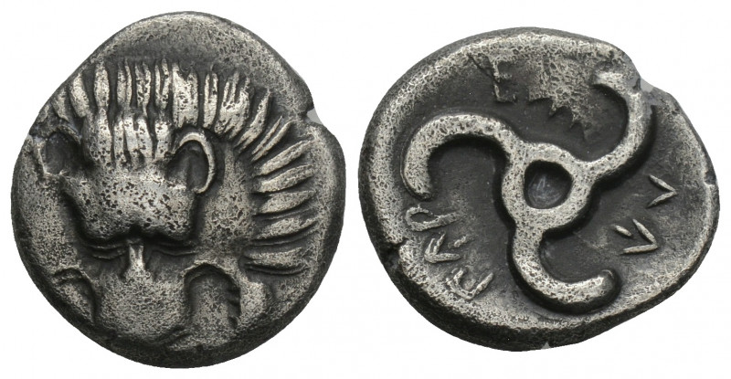Greek 
Dynasts of Lycia. Perikles circa 380-360 BC. Tetrobol AR 2.5gr. 15.3mm.
F...
