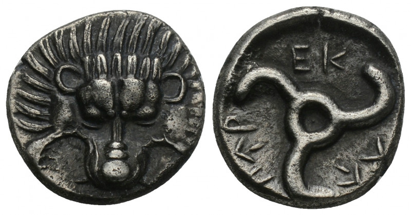 Greek 
Dynasts of Lycia. Perikles circa 380-360 BC. Tetrobol AR 2.6gr. 15.3mm.
F...