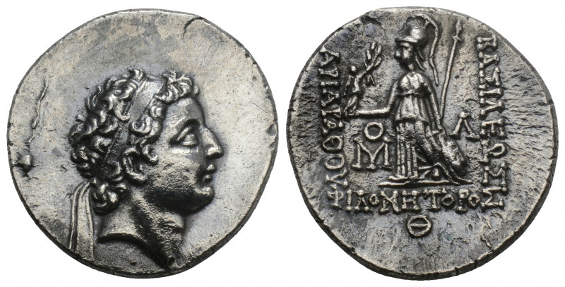 Greek
Kings of Cappadocia, Ariarathes VII Philometor AR Drachm. Eusebeia-Mazaca,...