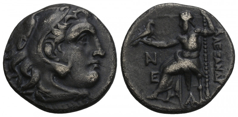 Greek
Kingdom of Macedon. Alexander III 'the Great' AR Drachm Kolophon, circa 31...