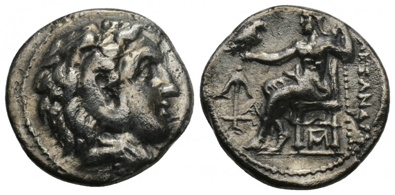 Greek 
SELEUKID EMPIRE. Seleukos I Nikator. As satrap, 321-315 BC. AR Drachm. 3....