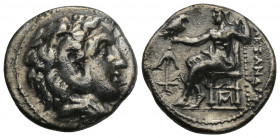 Greek 
SELEUKID EMPIRE. Seleukos I Nikator. As satrap, 321-315 BC. AR Drachm. 3.8gr. 17.3mm.
In the name and types of Alexander III of Macedon. Babylo...