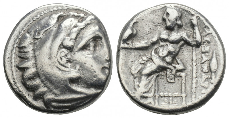 Kingdom of Macedon. Alexander III 'The Great' AR Drachm. Kolophon, circa 322-317...