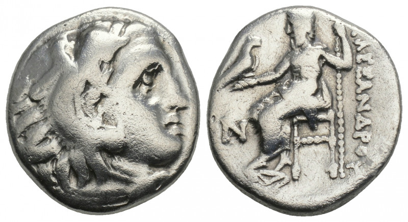 Greek
Kingdom of Macedon. Alexander III 'the Great' AR Drachm. (336-323 BC) 4.1g...