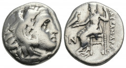 Greek
Kingdom of Macedon. Alexander III 'the Great' AR Drachm. (336-323 BC) 4.1gr. 16.9mm.