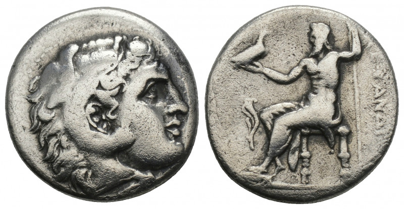Greek
Kingdom of Macedon. Alexander III 'the Great' AR Drachm. (336-323 BC) 4gr....