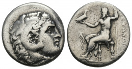 Greek
Kingdom of Macedon. Alexander III 'the Great' AR Drachm. (336-323 BC) 4gr. 17.9mm.