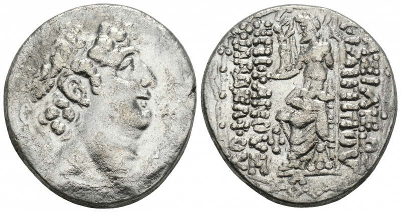 Greek
Seleukid Kings of Syria, Philip Philadelphos AR Tetradrachm. Antioch on th...
