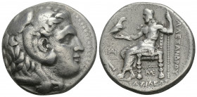 Greek
SELEUKID EMPIRE. Seleukos I Nikator. 312-281 BC. AR Tetradrachm. In the name and types of Alexander III of Macedon. Babylon I mint. Struck circa...