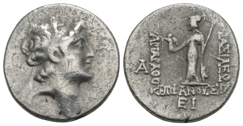 Greek
KINGS of CAPPADOCIA. Ariarathes VI Epiphanes. Circa 130-112/0 BC. AR Drac...