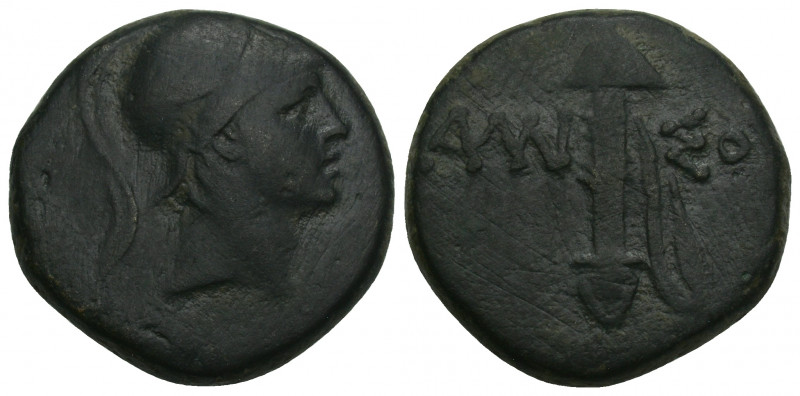 Greek
Pontus, Amisos, struck under Mithradates VI, ca. 105-65 BC, AE 7.4gr. 20....