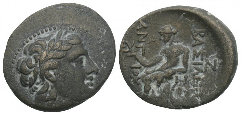 Greek 
SELEUKID KINGS OF SYRIA. Antiochos II Theos, 261-246 BC. AE 3.3gr. 18.9mm...